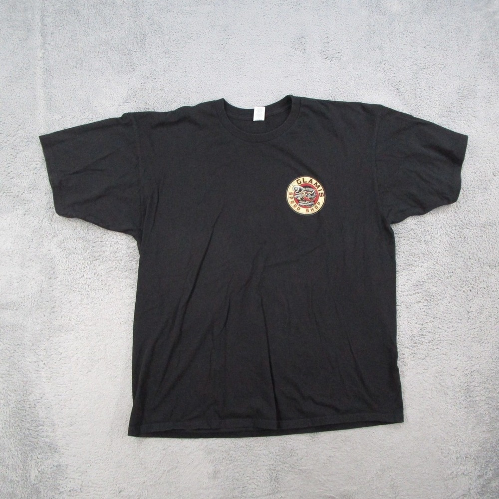 Optima Glamis Speed Shop Graphic T-Shirt Mens 2XL Black Short Sleeve Cotton